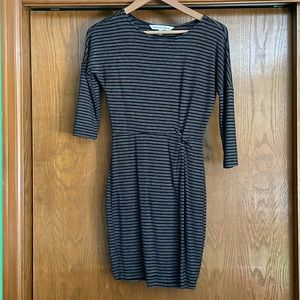 Cupcakes & Cashmere black with cream stripes, dress. Size XS